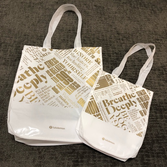 lululemon athletica Handbags - Lot of 2 Lululemon Reusable shopper tote bags
